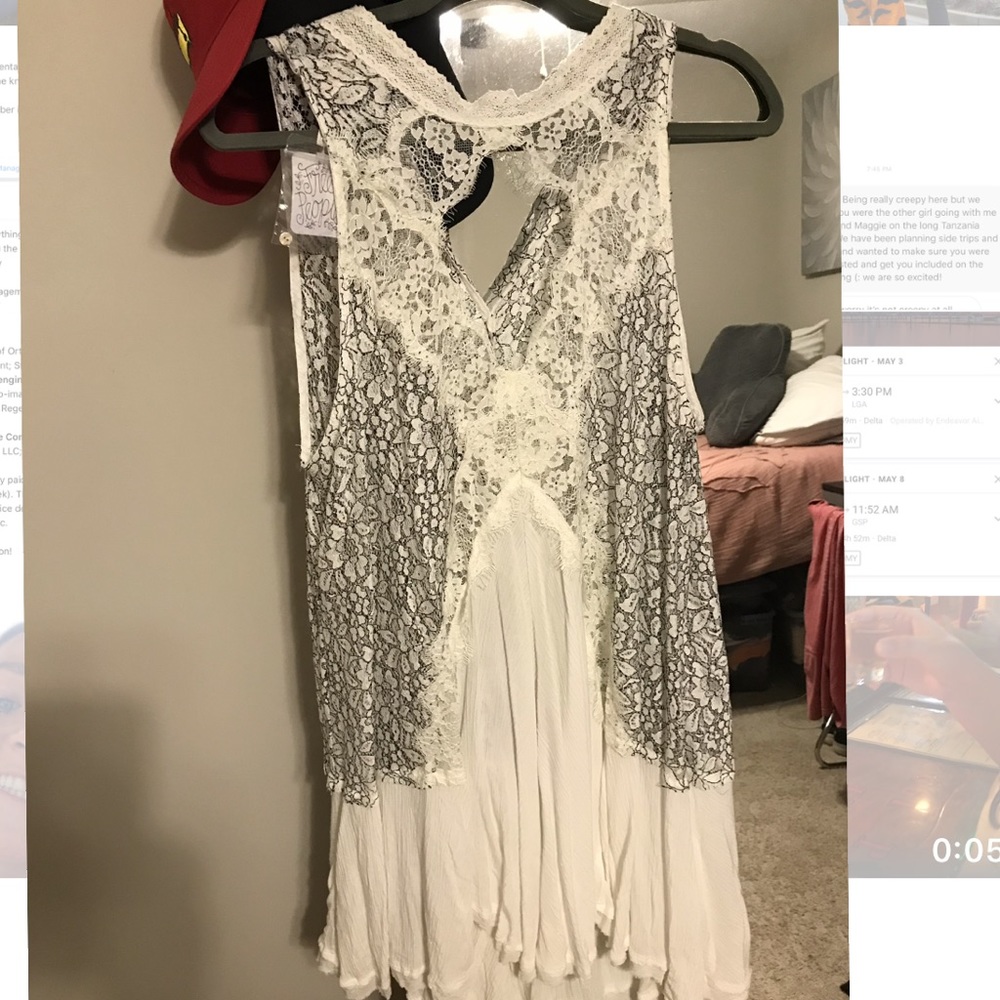 Free people white lace dress